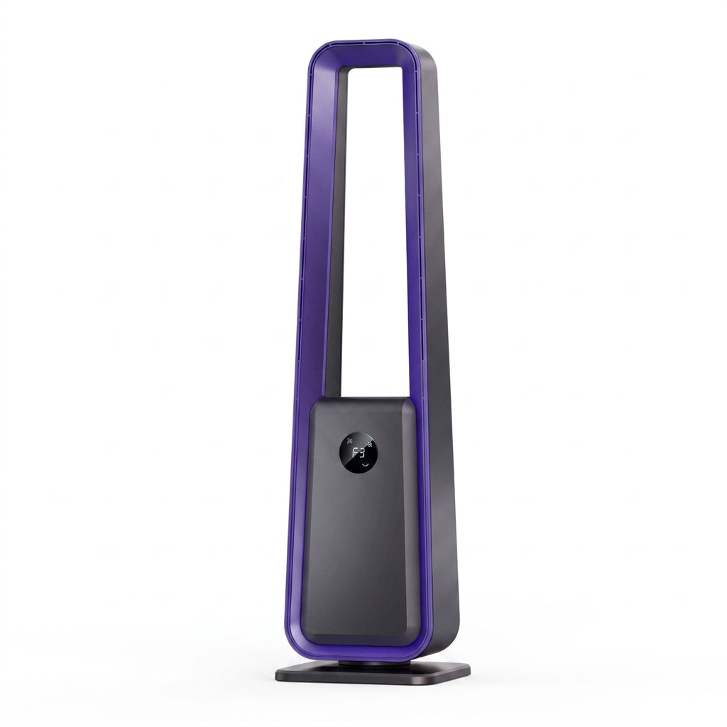 Midnight Violet Turmventilator – Leiser Premium-Standventilator